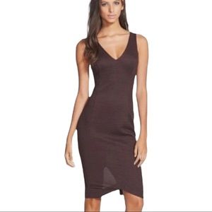 ASTR THE LABEL | Striped Sleeveless Ribbed Bodycon Dress